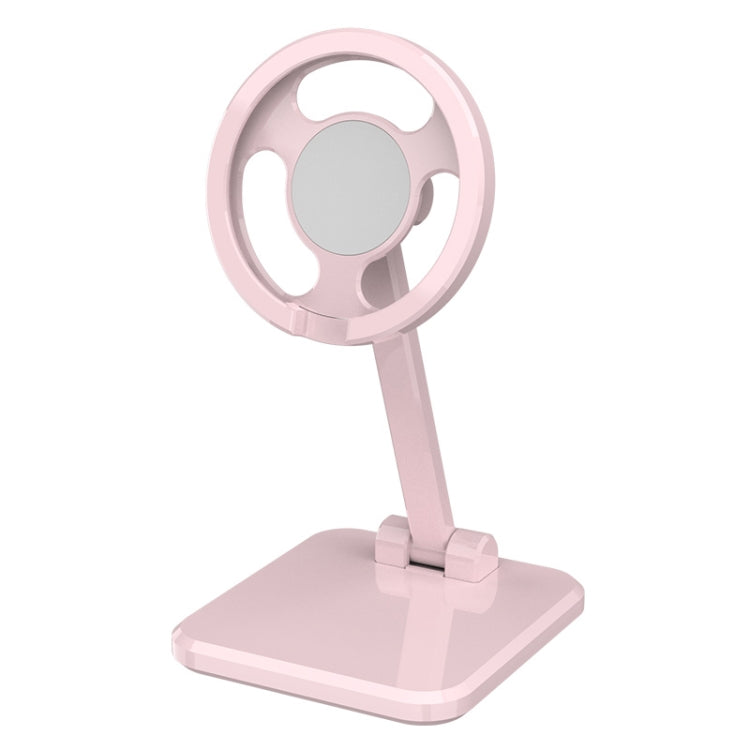 F8 Foldable Magnetic 360-degree Rotating Bracket for MagSafe Magnetic Wireless Charger (Pink) - Desktop Holder by PMC TechLife | Online Shopping South Africa | PMC TechLife