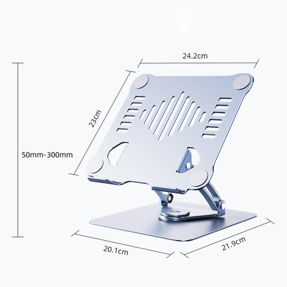R-JUST HZ39 Triangular Swivel Lift Laptop Stand (Grey)