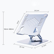 R-JUST HZ39 Triangular Swivel Lift Laptop Stand (Silver)