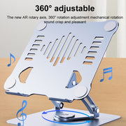 R-JUST HZ39 Triangular Swivel Lift Laptop Stand (Silver)