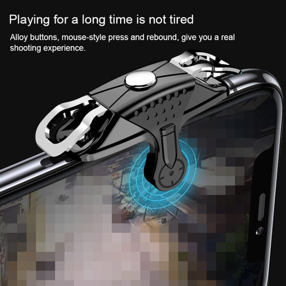 Mini Eating Chicken Mobile Phone Trigger Shooting Controller Handle Auxiliary Button (Transparent)