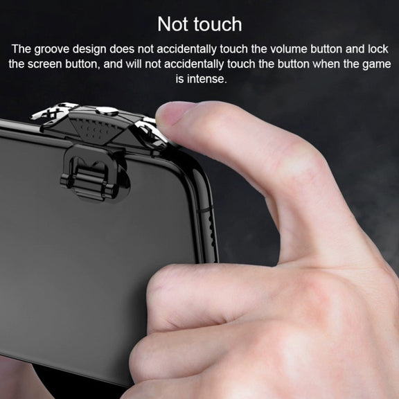 Mini Eating Chicken Mobile Phone Trigger Shooting Controller Handle Auxiliary Button (Transparent)