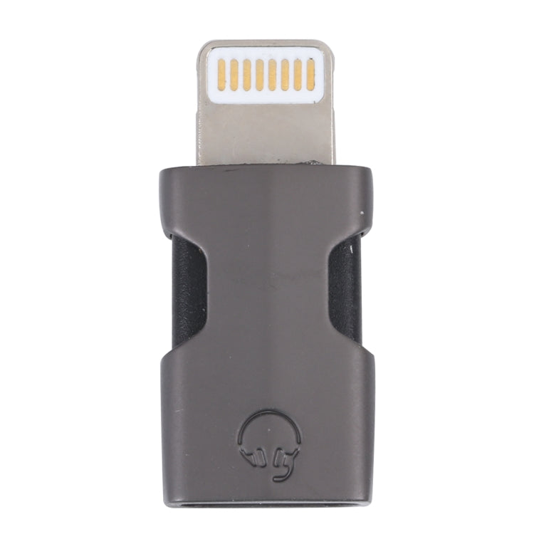 Portable 8 Pin to USB-C/Type-C Audio Adapter (Grey)