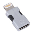Portable 8 Pin to USB-C/Type-C Audio Adapter (Silver) - Earphone Adapter by PMC TechLife | Online Shopping South Africa | PMC TechLife