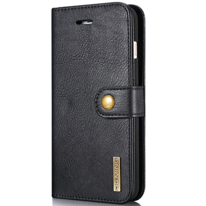 DG.MING for iPhone 8 Plus & iPhone 7 Plus Crazy Horse Texture Horizontal Flip Detachable Magnetic Protective Case with Holder & Card Slots & Wallet(Black) - More iPhone Cases by DG.MING | Online Shopping South Africa | PMC Jewellery | Buy Now Pay Later Mobicred