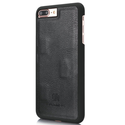 DG.MING for iPhone 8 Plus & iPhone 7 Plus Crazy Horse Texture Horizontal Flip Detachable Magnetic Protective Case with Holder & Card Slots & Wallet(Black) - More iPhone Cases by DG.MING | Online Shopping South Africa | PMC Jewellery | Buy Now Pay Later Mobicred