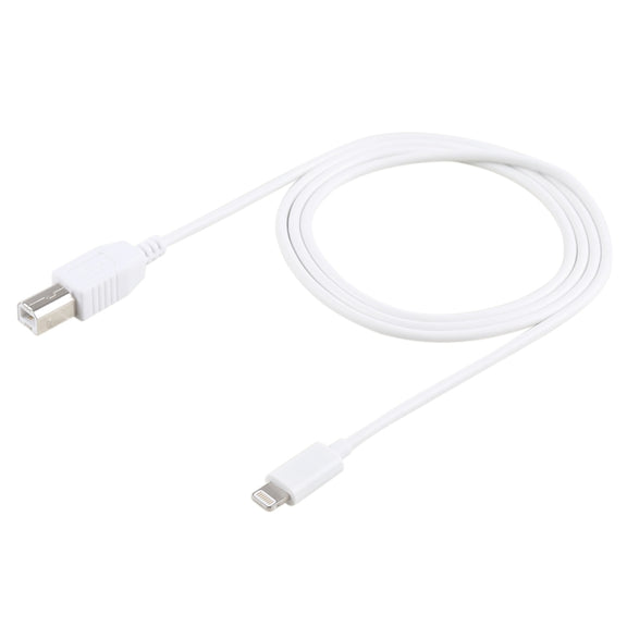 1m 8 Pin to Type-B Male Piano / Electronic Piano Cable MIDI Cable Adapter(White)