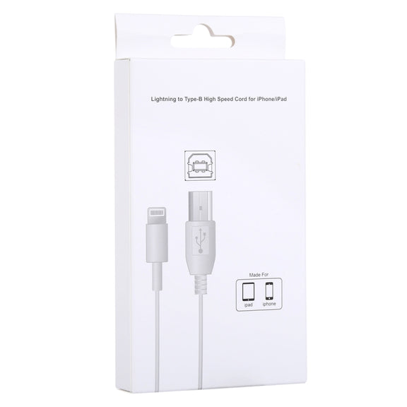 1m 8 Pin to Type-B Male Piano / Electronic Piano Cable MIDI Cable Adapter(White)