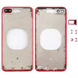 Transparent Back Cover with Camera Lens & SIM Card Tray & Side Keys for iPhone 8 Plus (Red) - Back Cover by PMC TechLife | Online Shopping South Africa | PMC TechLife