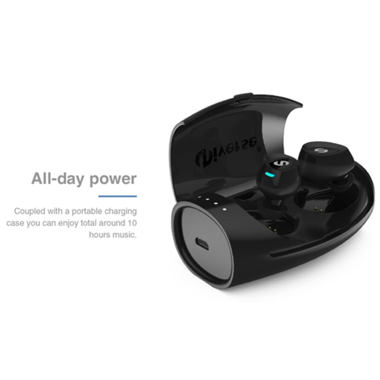 Universe Sweat-proof Earbuds Sports Wireless Bluetooth V4.2 Stereo Headset with Charging Case, For iPhone, Samsung, Huawei, Xiaomi, HTC and Other Smartphones(Black) - Bluetooth Earphone by PMC TechLife | Online Shopping South Africa | PMC TechLife