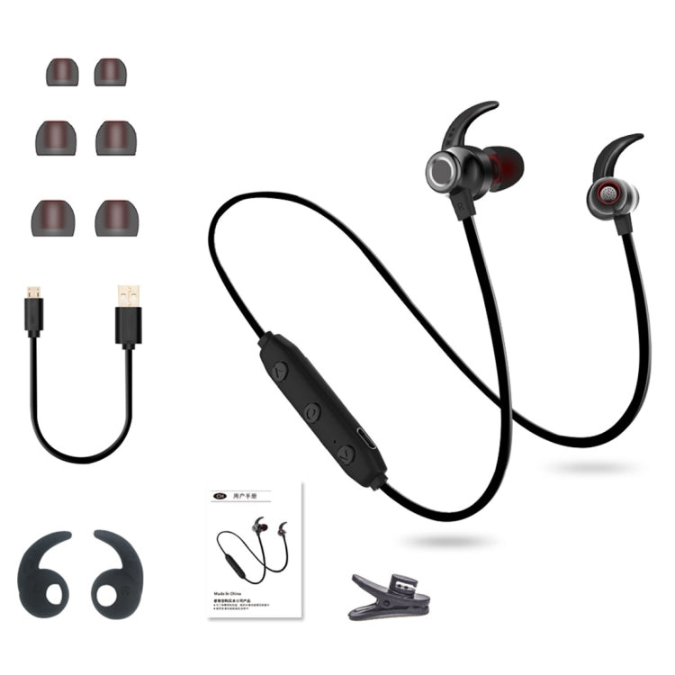 XRM-X5 Sports IPX4 Water-resistant Magnetic Earbuds Wireless Bluetooth V4.1 Stereo In-ear Headset, For iPhone, Samsung, Huawei, Xiaomi, HTC and Other Smartphones(Red)