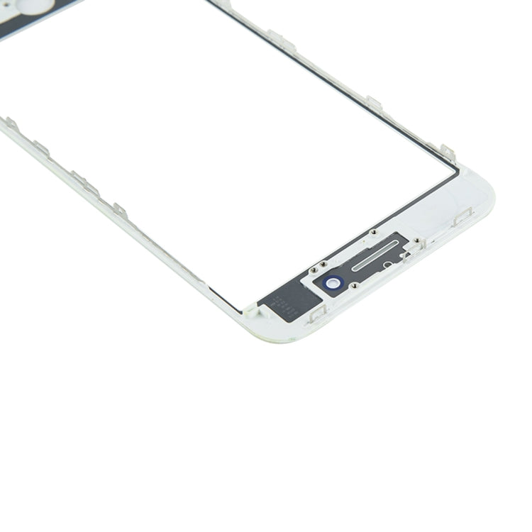 for iPhone 8 Plus Front Screen Outer Glass Lens with Front LCD Screen Bezel Frame(White)