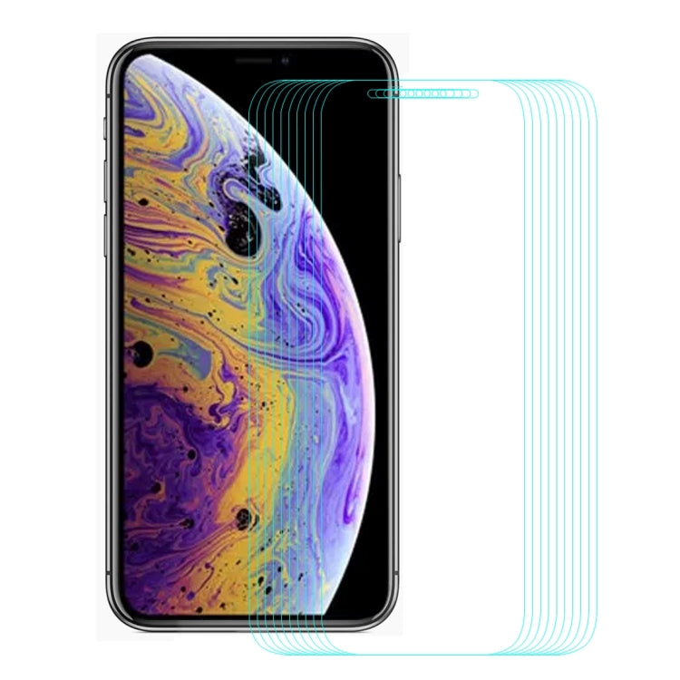 For iPhone 11 Pro / XS / X 10pcs ENKAY Hat-Prince 0.26mm 9H 2.5D Tempered Glass Film