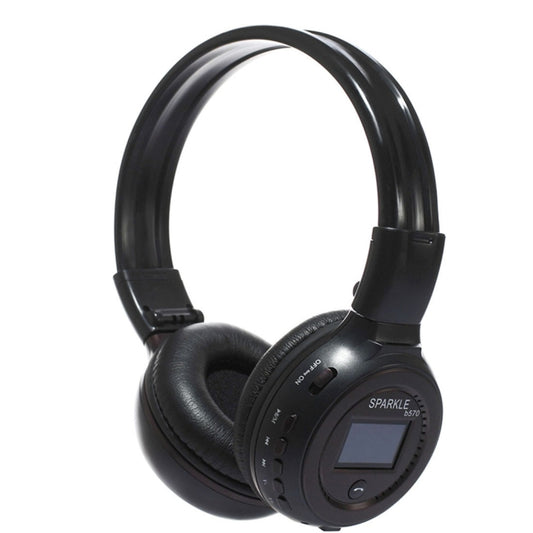 ZEALOT B570 Stereo Wired Wireless Bluetooth Subwoofer Headset with LED Color Screen Design & HD Microphone & FM, For Mobile Phones & Tablets & Laptops, Support 32GB TF Card Maximum(Brown) - Headset & Headphone by ZEALOT | Online Shopping South Africa | PMC Jewellery | Buy Now Pay Later Mobicred