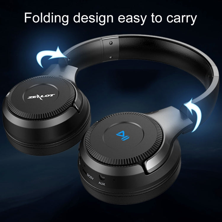 ZEALOT B26T Stereo Wired Wireless Bluetooth 4.0 Subwoofer Headset with 3.5mm Universal Audio Cable Jack & HD Microphone, For Mobile Phones & Tablets & Laptops, Support 32GB TF Card Maximum(White) - free shipping - PMC TechLife - Order now!