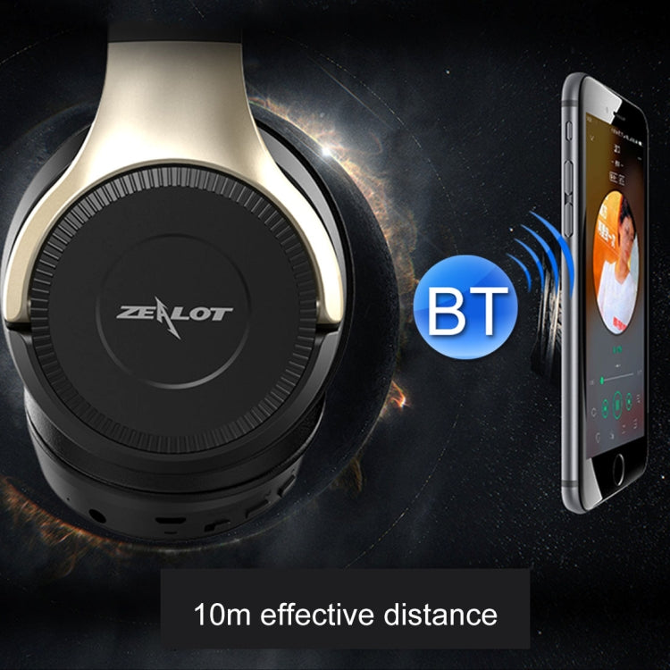 ZEALOT B26T Stereo Wired Wireless Bluetooth 4.0 Subwoofer Headset with 3.5mm Universal Audio Cable Jack & HD Microphone, For Mobile Phones & Tablets & Laptops, Support 32GB TF Card Maximum(White) - free shipping - PMC TechLife - Order now!
