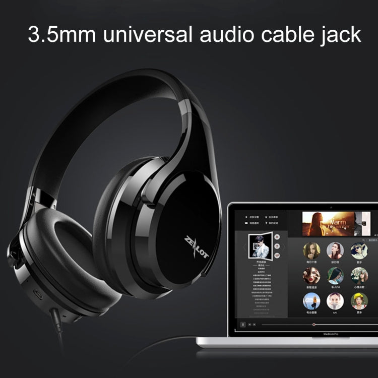 ZEALOT B21 Stereo Wired Wireless Bluetooth 4.0 Subwoofer Headset with 3.5mm Universal Audio Cable Jack & HD Microphone, For Mobile Phones & Tablets & Laptops(Black) - free shipping - PMC TechLife - Order now!