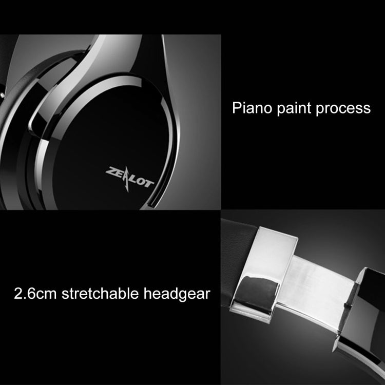 ZEALOT B21 Stereo Wired Wireless Bluetooth 4.0 Subwoofer Headset with 3.5mm Universal Audio Cable Jack & HD Microphone, For Mobile Phones & Tablets & Laptops(Black) - free shipping - PMC TechLife - Order now!