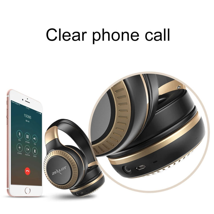 ZEALOT B20 Stereo Wired Wireless Bluetooth 4.0 Subwoofer Headset with 3.5mm Universal Audio Cable Jack & HD Microphone, For Mobile Phones & Tablets & Laptops(Black) - free shipping - PMC Jewellery - Order now!