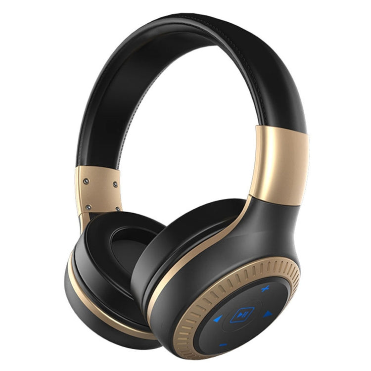 ZEALOT B20 Stereo Wired Wireless Bluetooth 4.0 Subwoofer Headset with 3.5mm Universal Audio Cable Jack & HD Microphone, For Mobile Phones & Tablets & Laptops(Gold) - free shipping - PMC Jewellery - Order now!