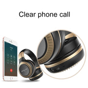 ZEALOT B20 Stereo Wired Wireless Bluetooth 4.0 Subwoofer Headset with 3.5mm Universal Audio Cable Jack & HD Microphone, For Mobile Phones & Tablets & Laptops(Gold)