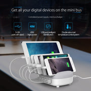 ORICO DUK-5P 40W 5 USB Ports Smart Charging Station with Phone & Tablet Stand(Black)