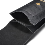 DG.MING Universal Cowskin Leather Protective Case Bag Waist Bag with Card Slots & Hook, For iPhone, Samsung, Sony, Huawei, Meizu, Lenovo, ASUS, Oneplus, Xiaomi, Cubot, Ulefone, Letv, DOOGEE, Vkworld, and other Smartphones Below 6.5 inch(Black)
