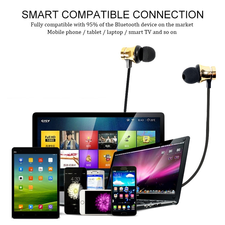 XT11 Magnetic In-Ear Wireless Bluetooth V4.2 Earphones(Blue)