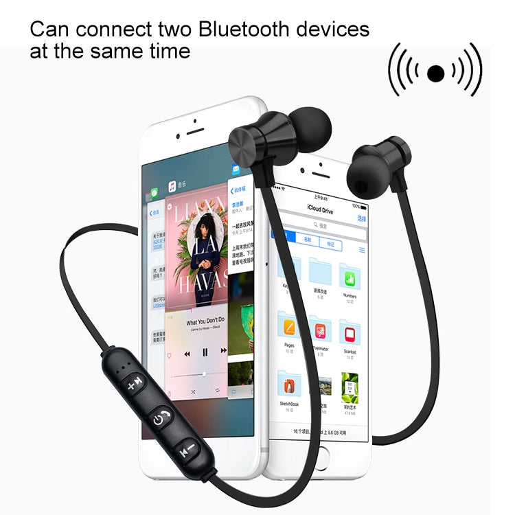 XT11 Magnetic In-Ear Wireless Bluetooth V4.2 Earphones(Blue)