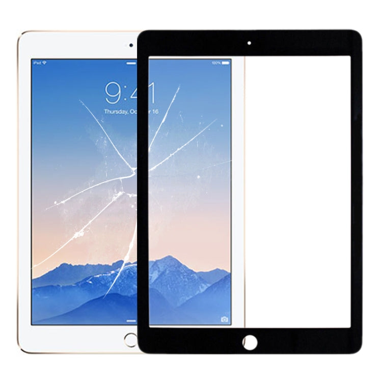 Front Screen Outer Glass Lens for iPad Air 2 / A1567 / A1566 (Black) - free shipping - PMC TechLife - Order now!