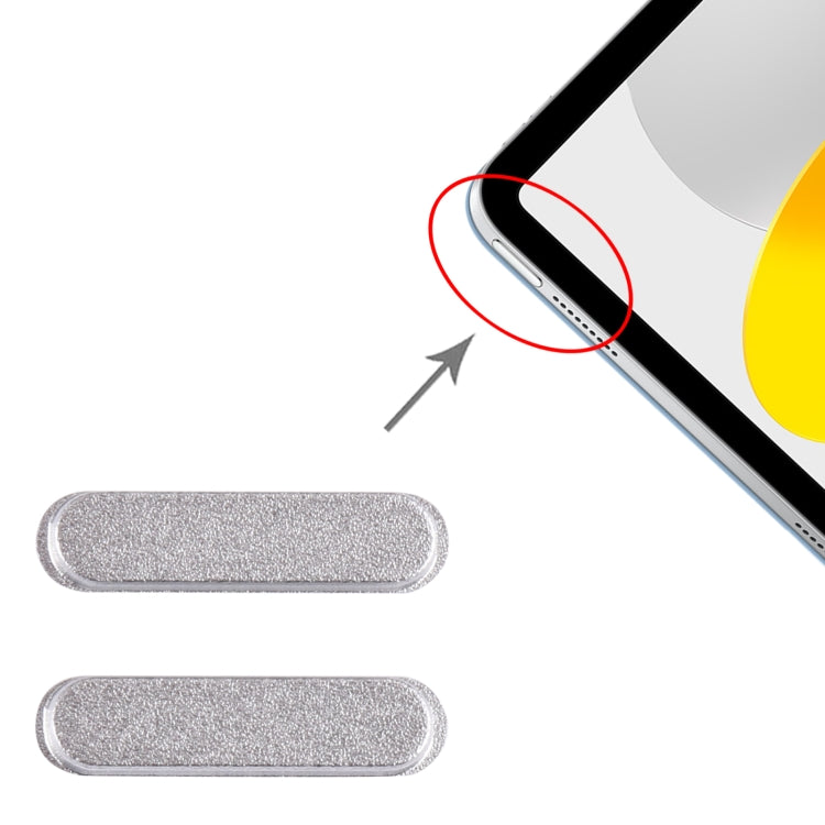 1 Pair Power Control Button For iPad 2022 10.9 inch A2696 A2757 (White) - iPad Parts by PMC TechLife | Online Shopping South Africa | PMC TechLife