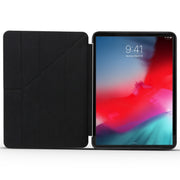Millet Texture PU+ Silica Gel Full Coverage Leather Case for iPad Air (2019) / iPad Pro 10.5 inch, with Multi-folding Holder(Black)