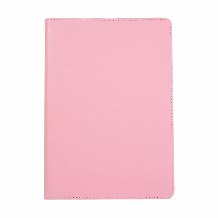 For iPad 10.2 / iPad Air 2019 10.5 / iPad 10.2 2020 Litchi Texture Horizontal Flip 360 Degrees Rotation Leather Case(Pink)