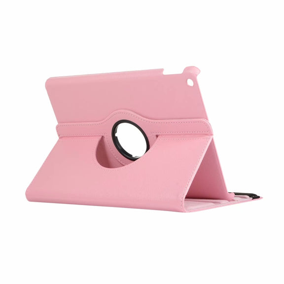 For iPad 10.2 / iPad Air 2019 10.5 / iPad 10.2 2020 Litchi Texture Horizontal Flip 360 Degrees Rotation Leather Case(Pink)