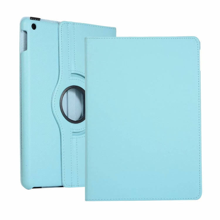 For iPad 10.2 / iPad Air 2019 10.5 / iPad 10.2 2020 Litchi Texture Horizontal Flip 360 Degrees Rotation Leather Case(Sky Blue) - free shipping - PMC TechLife - Order now!