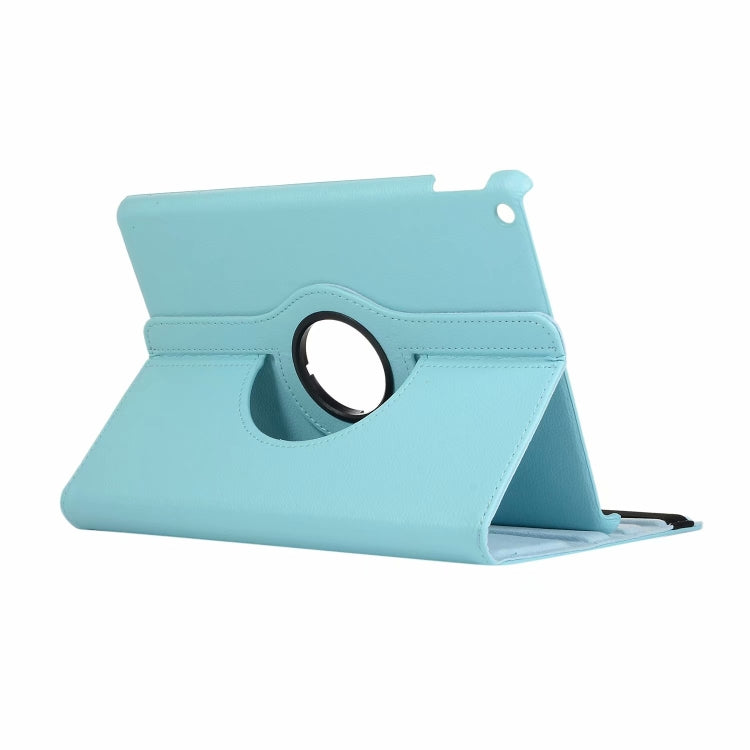 For iPad 10.2 / iPad Air 2019 10.5 / iPad 10.2 2020 Litchi Texture Horizontal Flip 360 Degrees Rotation Leather Case(Sky Blue) - free shipping - PMC TechLife - Order now!