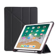 Multi-folding Shockproof TPU Protective Case for iPad 9.7 (2018) / 9.7 (2017) / air / air2, with Holder & Pen Slot(Black) - free shipping - PMC TechLife - Order now!