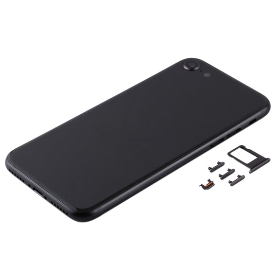Battery Back Cover with Camera Lens Cover & SIM Card Tray & Side keys for iPhone SE 2020