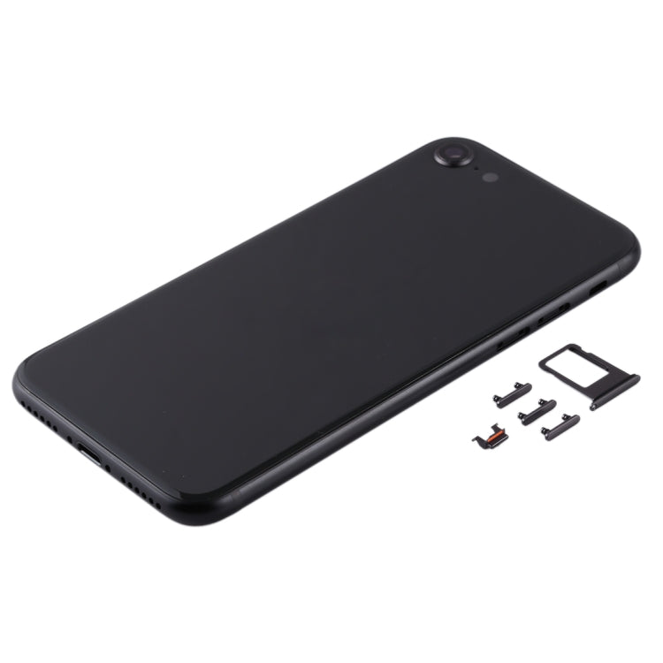Battery Back Cover with Camera Lens Cover & SIM Card Tray & Side keys for iPhone SE 2020