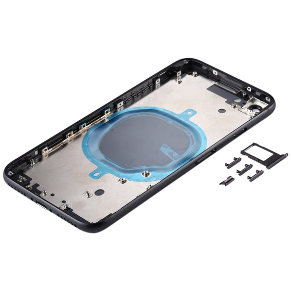 Battery Back Cover with Camera Lens Cover & SIM Card Tray & Side keys for iPhone SE 2020