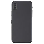 Battery Back Cover Assembly with Side Keys & Vibrator & Speaker Ringer Buzzer & Power Button + Volume Button Flex Cable & Card Tray & Battery Adhesive for iPhone X(Black)