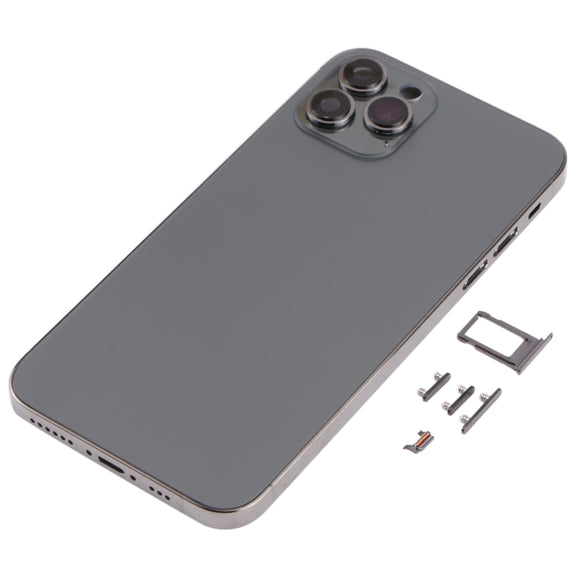 Back Housing Cover with Appearance Imitation of iP13 Pro for iPhone X(Black)
