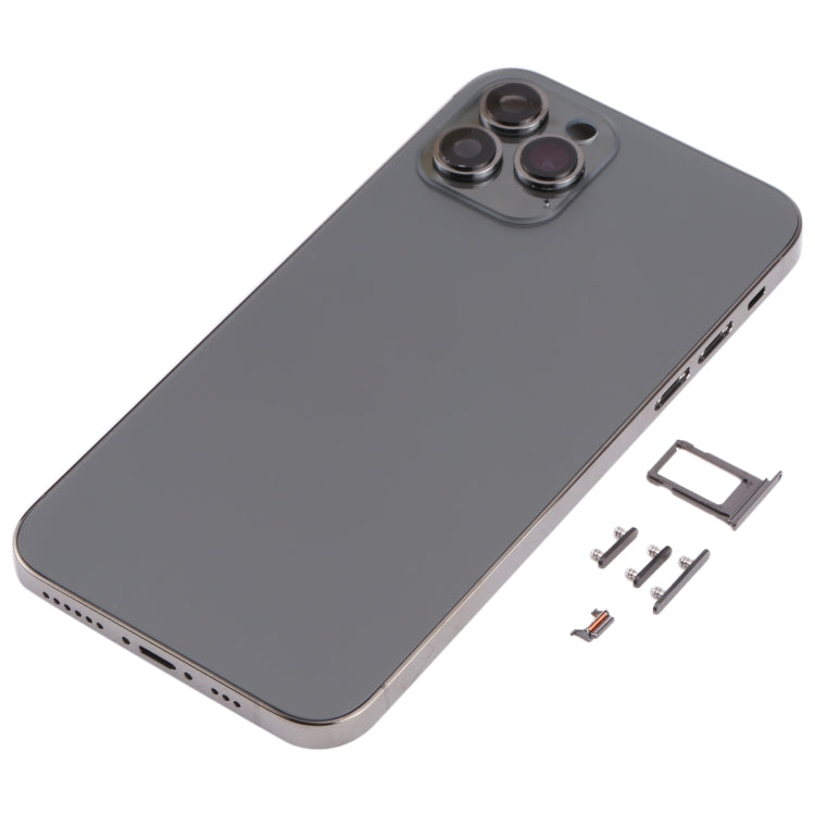 Back Housing Cover with Appearance Imitation of iP13 Pro for iPhone X(Black)
