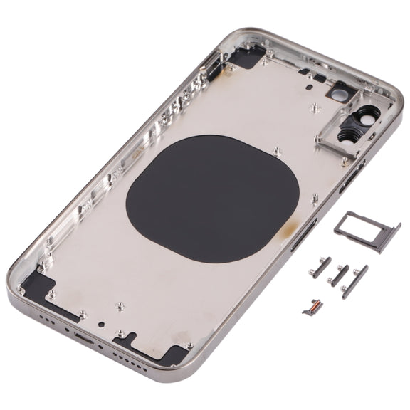 Back Housing Cover with Appearance Imitation of iP13 Pro for iPhone X(Black)