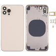 Back Housing Cover with Appearance Imitation of iP13 Pro for iPhone X(Gold) - Back Cover by PMC TechLife | Online Shopping South Africa | PMC TechLife | Buy Now Pay Later Mobicred
