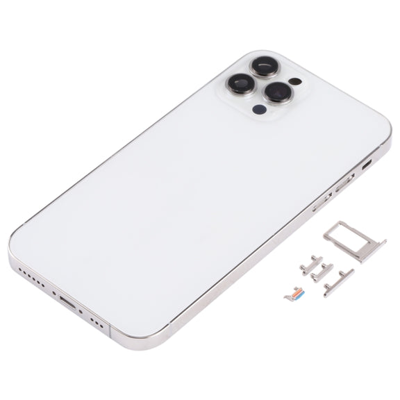 Back Housing Cover with Appearance Imitation of iP13 Pro for iPhone X(White)