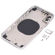 Back Housing Cover with Appearance Imitation of iP13 Pro for iPhone X(White)