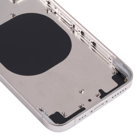 Back Housing Cover with Appearance Imitation of iP13 Pro for iPhone X(White)