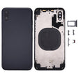 Back Housing Cover with SIM Card Tray & Side keys for iPhone X(Black) - Back Cover by PMC TechLife | Online Shopping South Africa | PMC TechLife