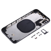 Back Housing Cover with SIM Card Tray & Side keys for iPhone X(Black)